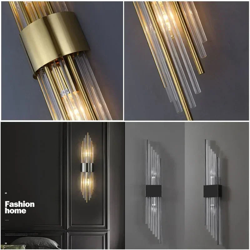 Luxury Wall Lamp Modern LED Gold Wall Light Indoor Lighting Wall Sconce Home Decor for Living Room Bedroom Bedside Stairs Lamps