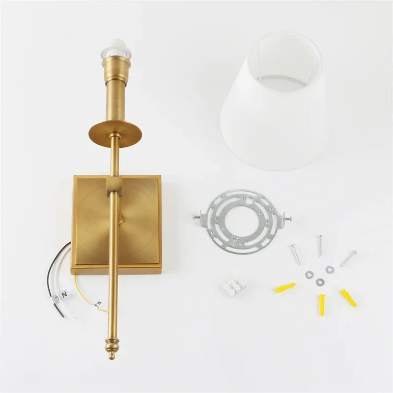 Modern American Led Wall Lamp Decor Bathroom Mirror Light Bedroom Corridor Stairs Cloth Indoor TV Background Decor Light