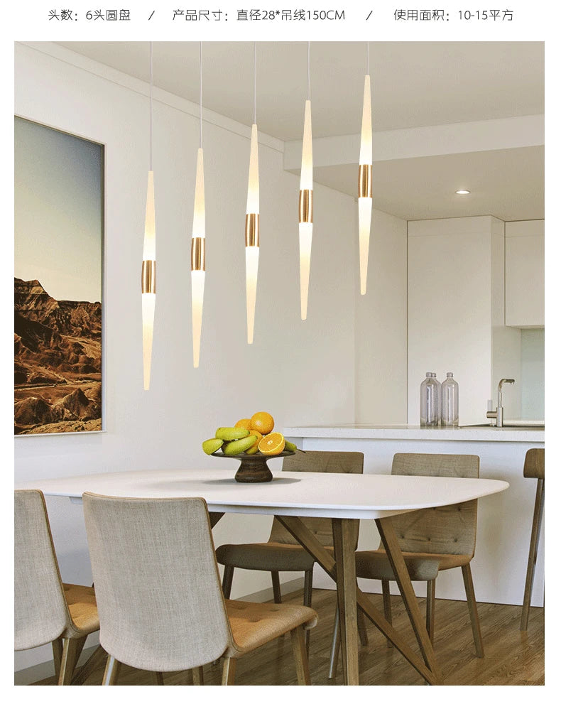 Led Pendant Lamps for Stairs Attic Living Room Bedroom Kitchen Staircase Ceiling Lighting Indoor Home Decoration Long Chandelier
