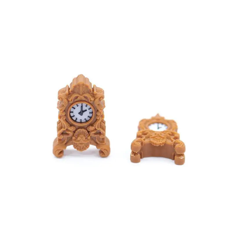 1Pcs 1:12 Scale Dollhouse Miniature Clock Old Style Table and Floor Clocks for Display and Dollhouse Scene Decor