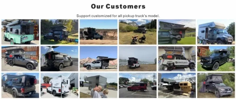 Truck Campervan - Portable Campervan with Built-in Full-equipment Outdoor Gear Including Bed Suitable for Outdoor Camping.