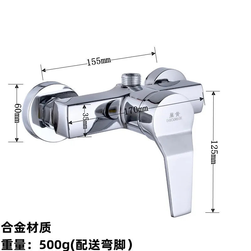 Brass Shower Faucet Mixer Valve Set with Shower Head and Hidden Switch for Bathroom Hot and Cold Water Tap  Bath