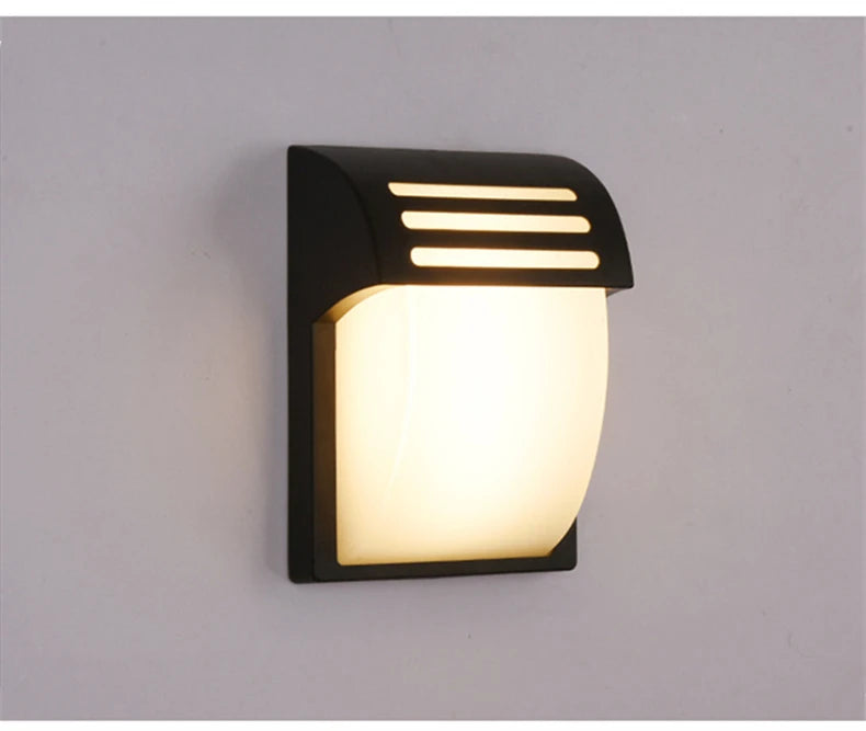Outdoor LED Wall Lamp E27 IP65 Waterproof Aluminum Garden Porch Light 110V 220V Exterior Decor Sconce Street Lighting Fixture