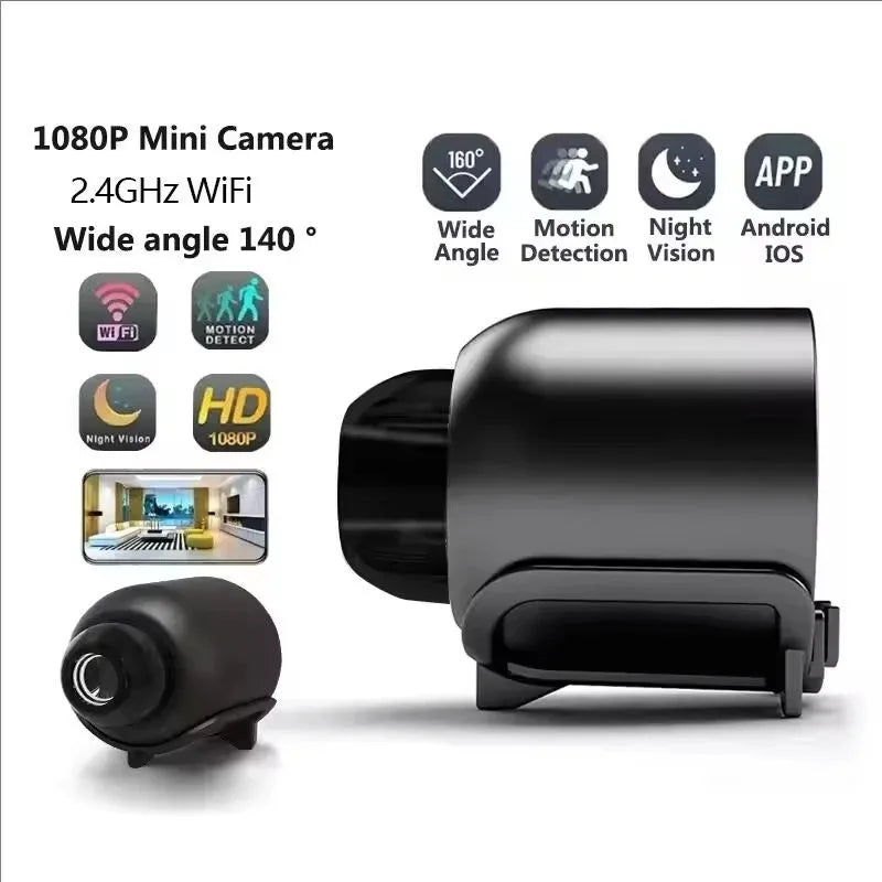 HD 1080P Mini Camera Wireless WiFi Baby Monitor Indoor Safety Security Surveillance Night Vision Camera IP Camera Recorder