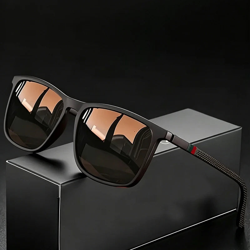 Vintage Trendy Square-Frame Glasses, Suitable for Driving and Vacation, Also an Ideal Gift for Gifting.