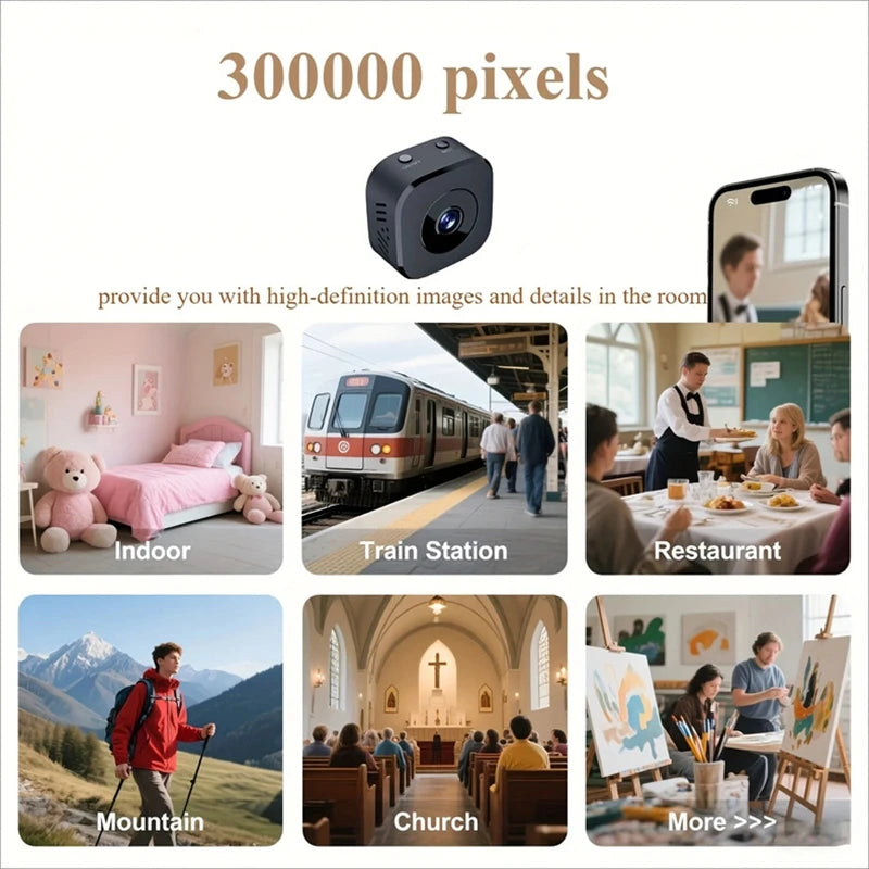 2026 New Smart Security Camera Pro 8K HD Wireless Motion Detection Infrared Night Vision 2.4G WiFi Surveillance 2 Way Audio Cam