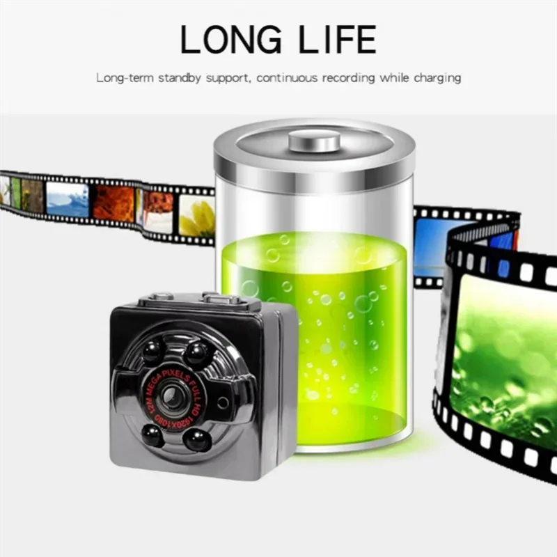 Mini Camera HD 1080p Portable Small Cam With Night Vision And Motion Detection Home Security Tiny Cameras For Indoor Outdoor