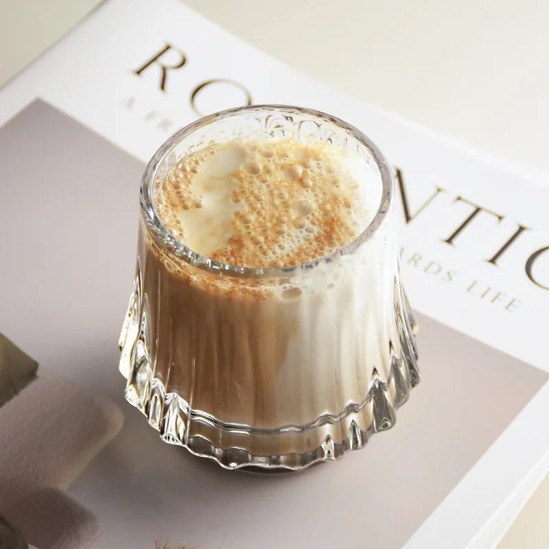 Japanese Style Glass Coffee Cup Transparent Whiskey Water Cup Creative Wine Beer Cocktail Cups Drinkware Glasses 2025 New