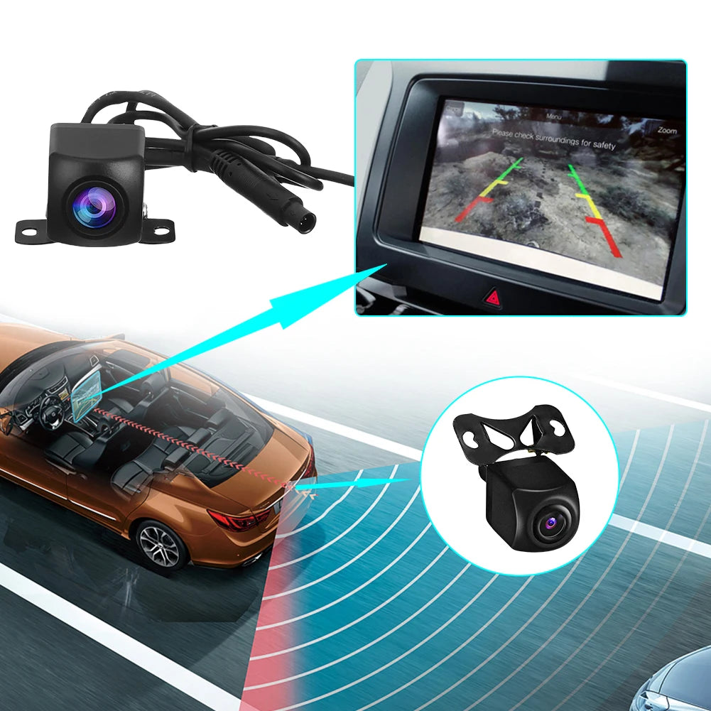 Wireless WiFi Car Rear View Camera Night Vision HD Reverse Cam IP67 Waterproof Vehicle Camera 175 Degree for Android IOS