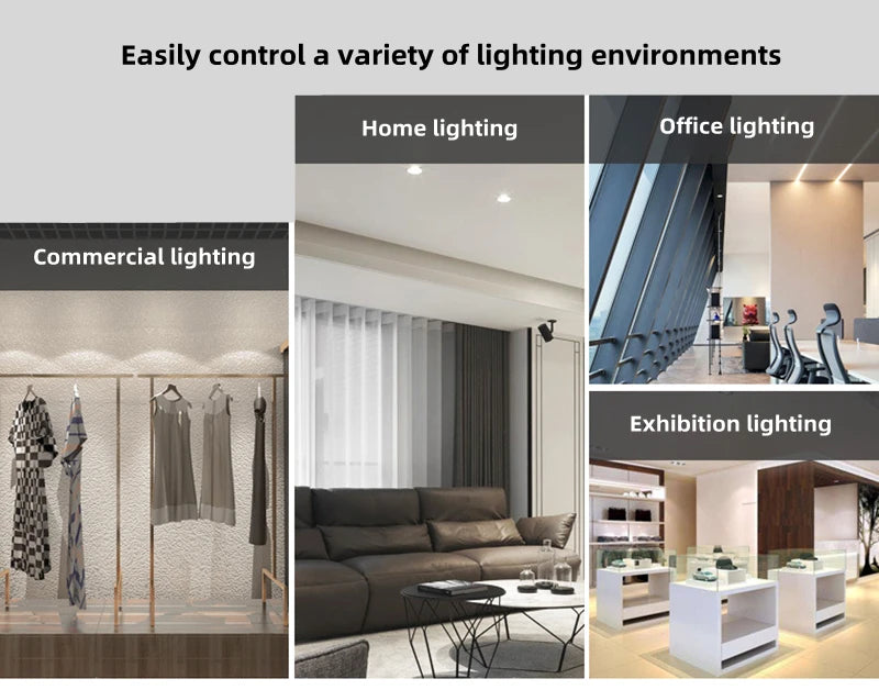 Modern Simple Down Light Embedded Dark Decoration Household Ultra-Thin No Main Light Adjustable Angle LED Anti-Glare Spotlights