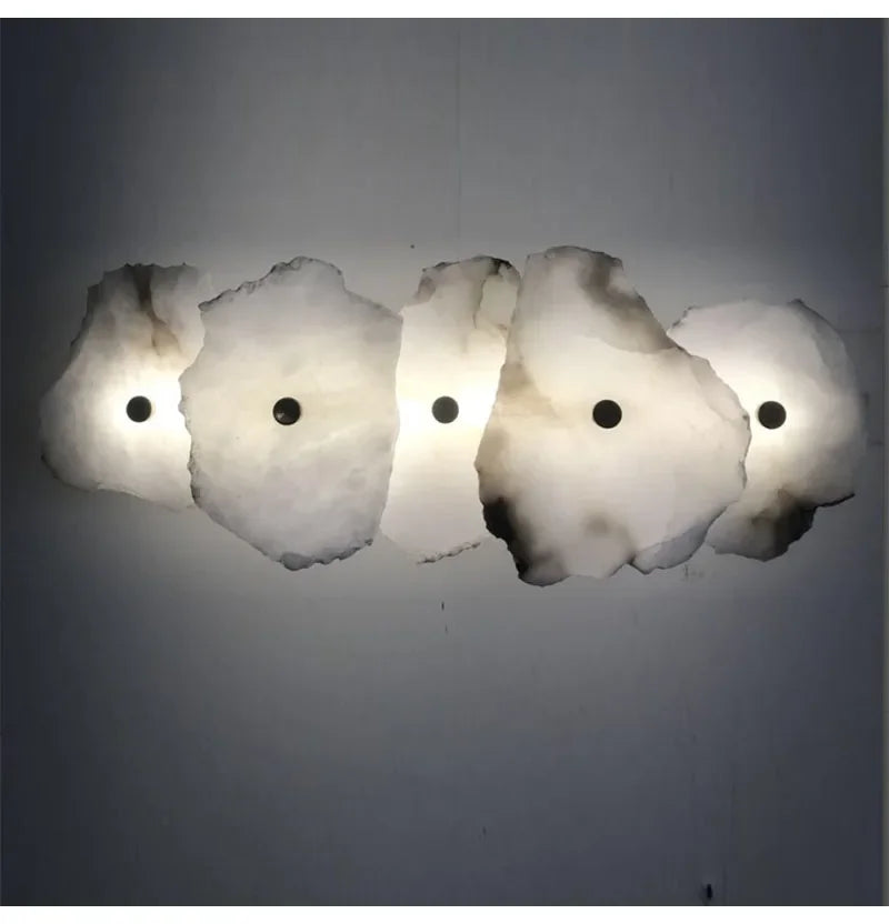 Modern Light Luxury Marble Wall Lamp Bedroom Bedside Tv Background Aisle Corridor Lighting