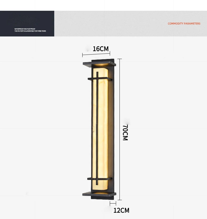 Outdoor Wall Lighting Modern simple villa Waterproof wall lamp Exterior wall Porch Balcony Stainless steel Garden Terrace light