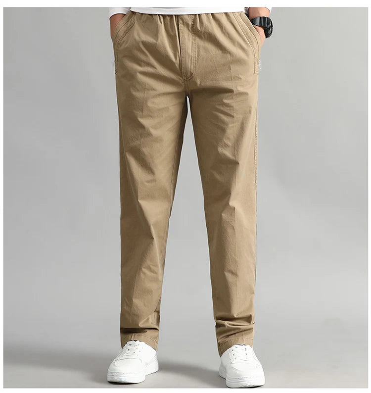Men's Cargo Pants Summer Spring Cotton Workwear Large Size 6XL Casual Climbing Joggers Sweatpants Hombre Autumn Work Trousers