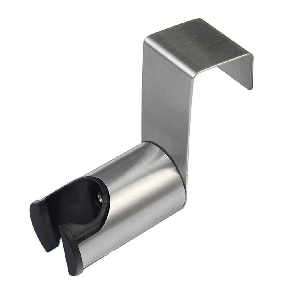 Bidet Sprayer Holder for Toilet Bathroom in Brushed Nickel Stainless Steel with Dual Mount Capability for Wand Use