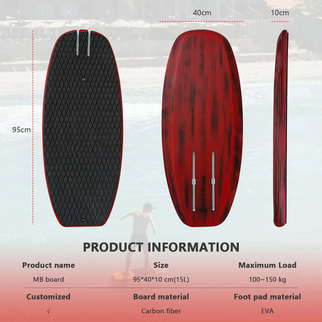 New Design Foil Pumping Electric Water Play Wave Surfing Hydrofoil Surfboard With Detachable Handle bar Carbon Board Handlebars