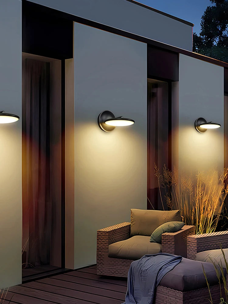 Modern Designer LED Waterproof Wall Light Minimalist Outdoor Balcony Porch Light IP65 Park Wall light Bedroom Bedside Light