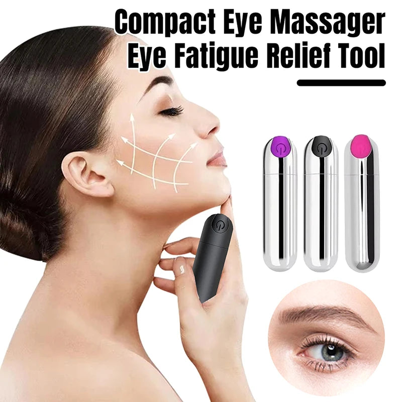 Eye Beauty Devices Massager Machine 10 Modes Portable Vibrating Eye Massager USB Rechargeable Eye Fatigue Relief Tool