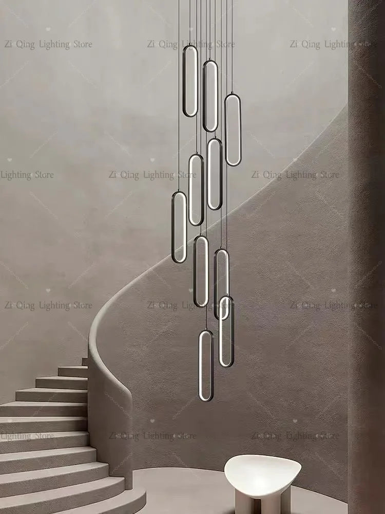 Modern LED Pendant Light Minimalist Chandelier Nordic Hanging for Living Room Restaurant Villa Loft Ceiling Staircase
