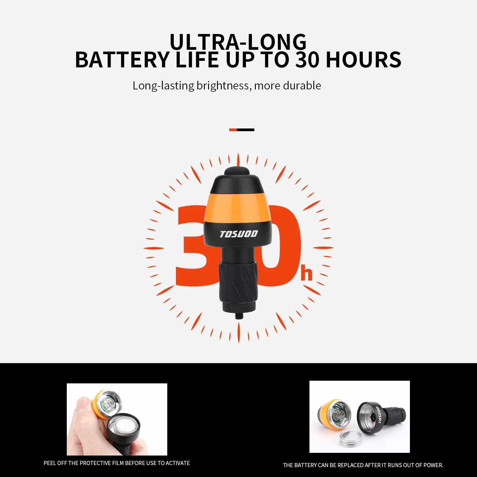 TOSUOD Bicycle Light Plug Light LED Intelligent Turn Signal Warning Light Mountain Handle Blockage Handle Bicycle Light