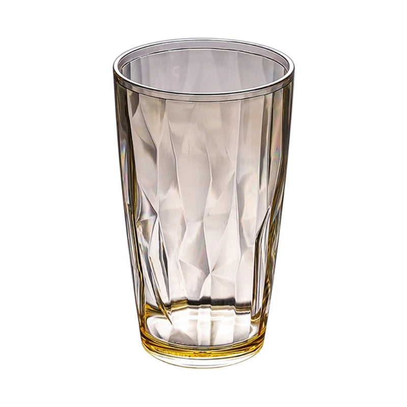 Y1UD Shatterproof Acrylic Water Tumblers 490ml Unbreakable Drinking Glasses Reusable Beer Champagne Cup Dishwasher Safe