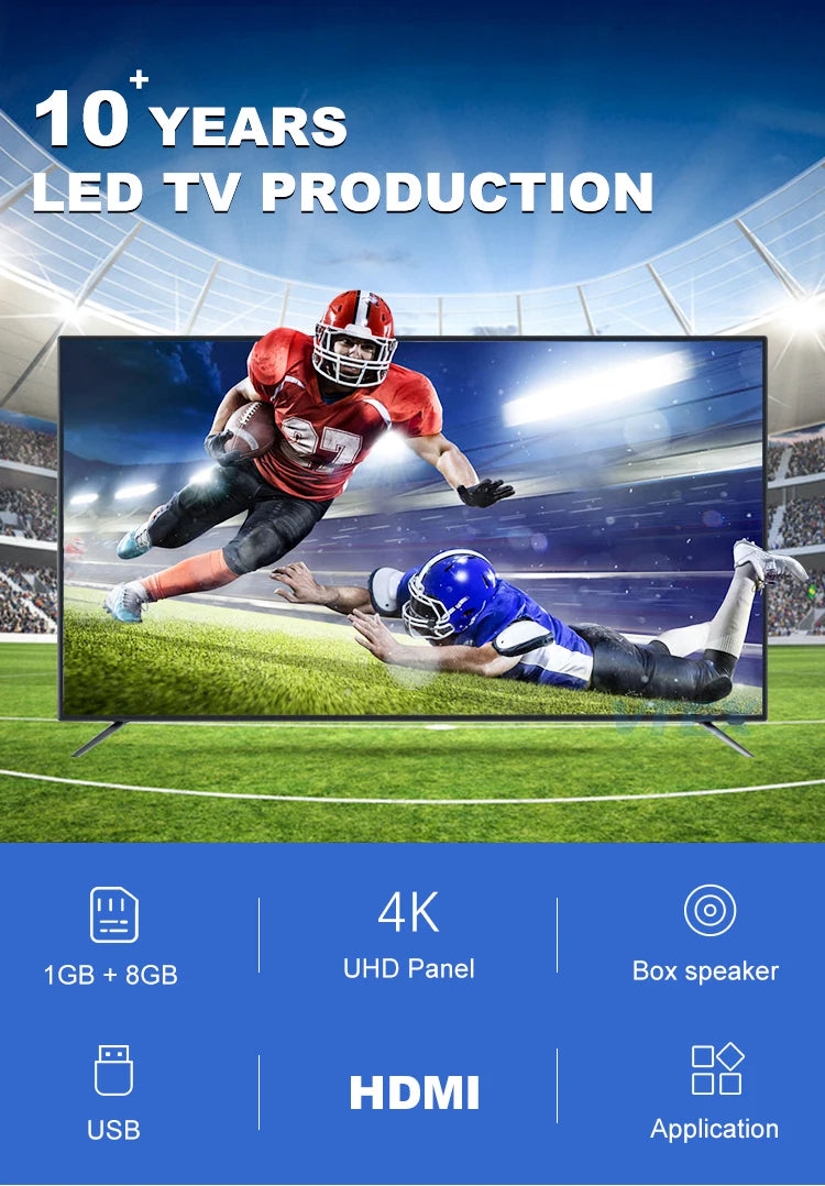 Big Size 48" 49" 50" 55" 65" 75" Curve LED TV 4K, Curved UHD 32 42 43 49 55 60 65 75 85 Inch Smart LED Television 4K TV