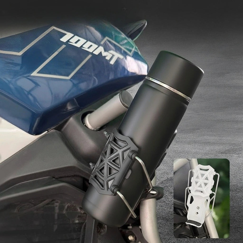 Universal Rotating Cycling Cup Holder for Bicycles Electric Bikes and Motorcycles No Drilling Required