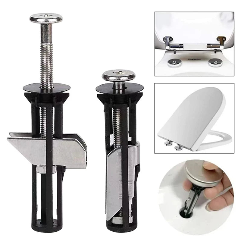 Duty Toilet Seat Fastener Bolt Kit Toilet Seat Screws Replacement Kit Universal Toilet Cover Fixing Accessories
