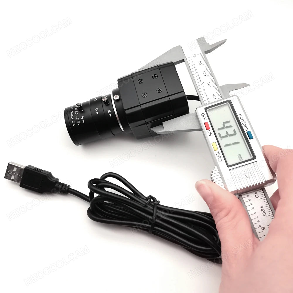 HD 4K USB Webcam With 2.8-12mm Varifocal Zoom Lens 2K 4MP PC Usb Video Camera UVC OTG Plug And Play For Live Streaming