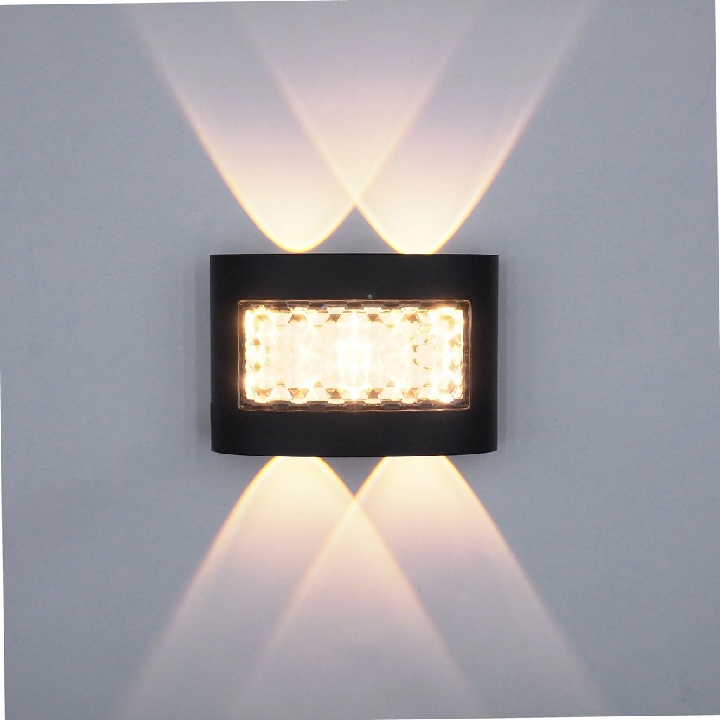 Outdoor LED Waterproof Wall Light IP65, Made of Aluminum and Plastic, Compatible with Indoor and Outdoor Sconces