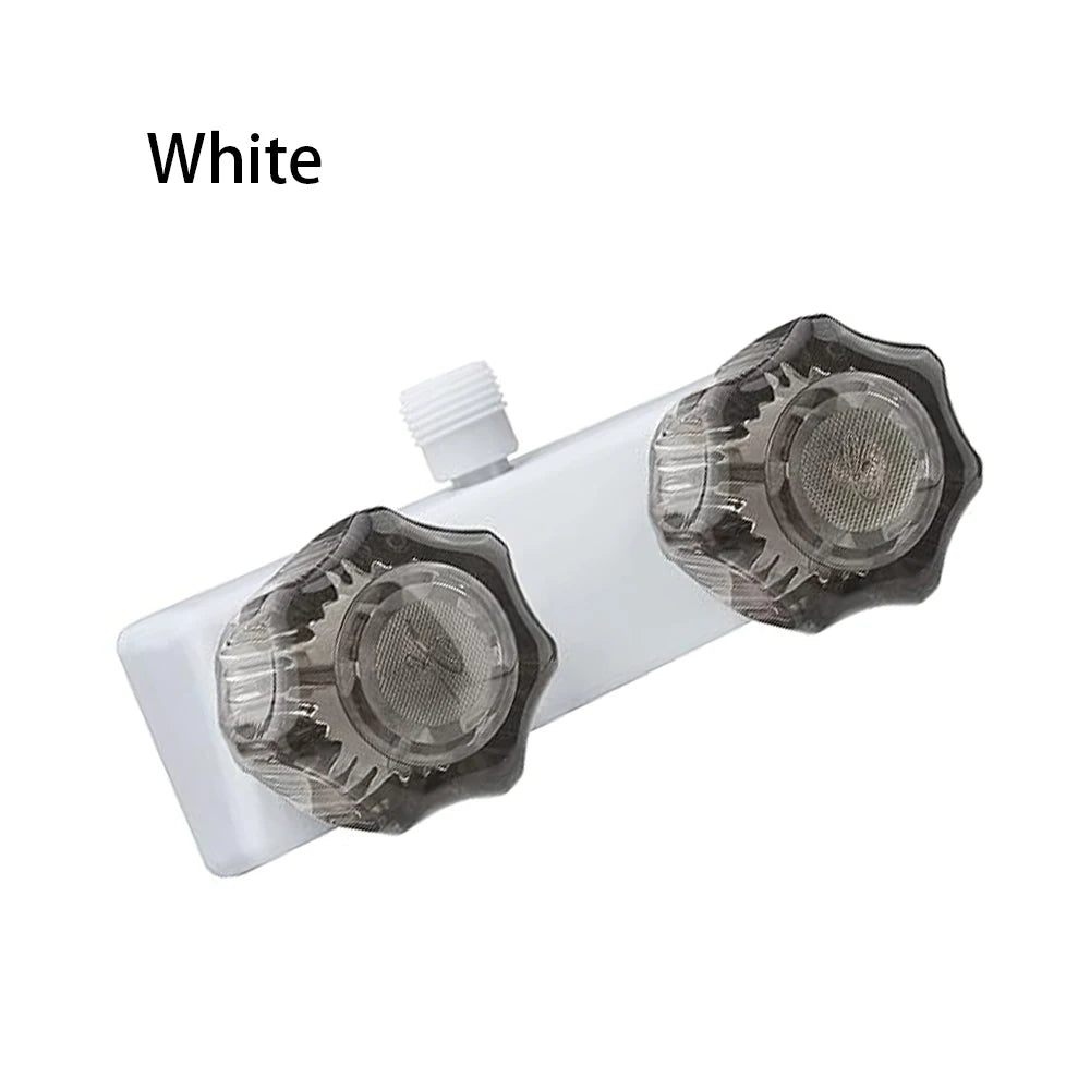 4 Inch RV Camper Faucet Mixing Valve Hot and Cold Bathroom Shower Switch with Water Supply Motorhome Travel Trailers B09JZGH72T