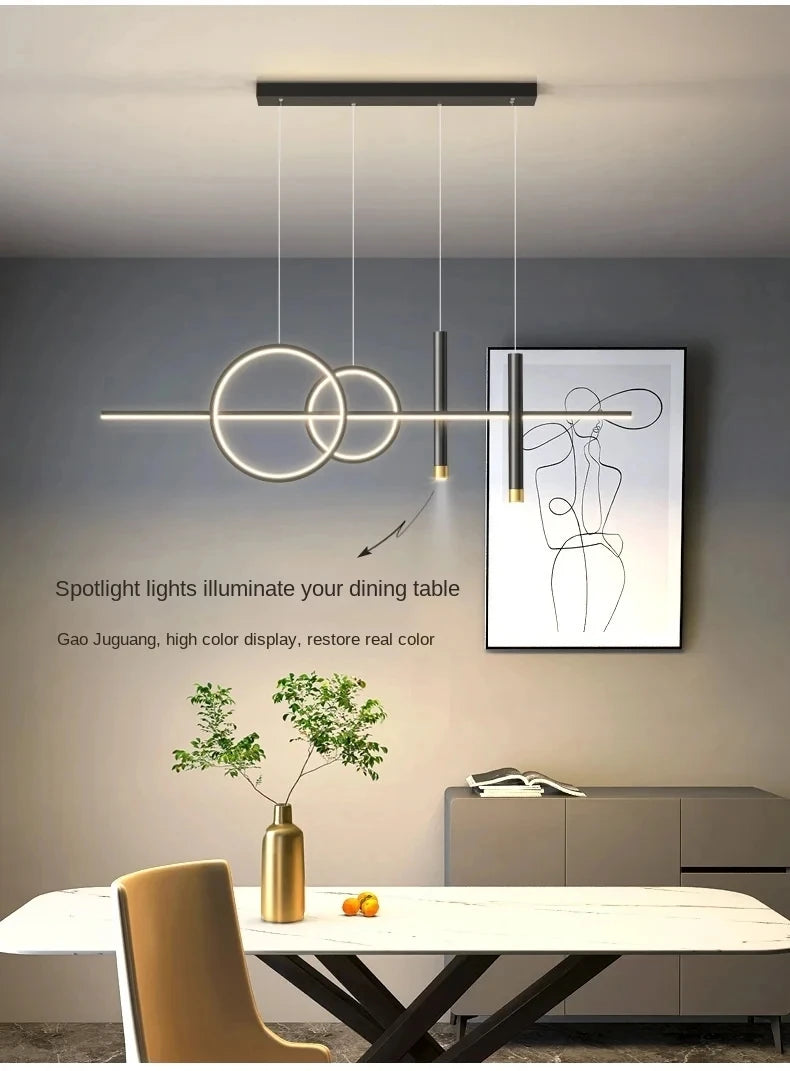 Modern Restaurant Pendant Lights LED Dining Tables Kitchens Ceiling Lights Modern Minimalist Hotels Bars Cafes Home Decor