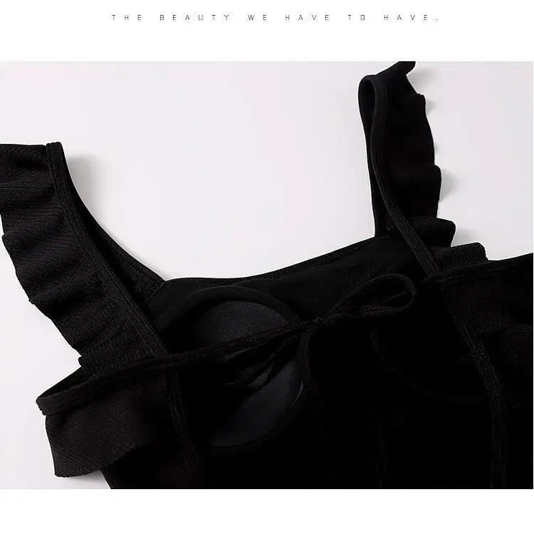 Bikini Sets Women Backless Korean Style New Ins Swimwear Design Trendy Patchwork Elegant Ladies Simple Vacation Sexy Casual Cozy