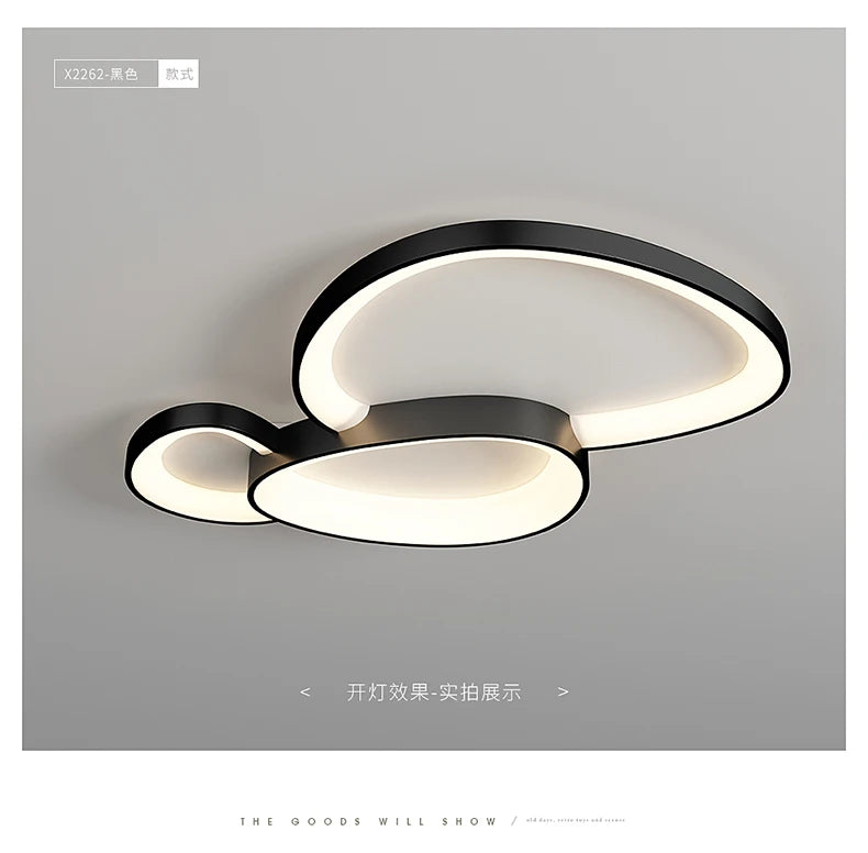 Modern Round LED Ceiling Light with Adjustable Brightness for Living Room Bedroom Dining Room Home Decor Lusters Luminaires