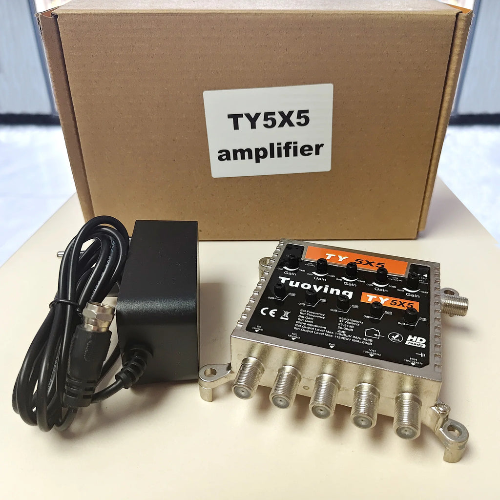 5x5 TV signal amplifier, satellite signal amplifie