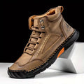 Handmade Men Boots Design Sneakers Man Outdoor Casual Leather Men Shoes Ankle Boots Fall Breathable Hot Sale 2025