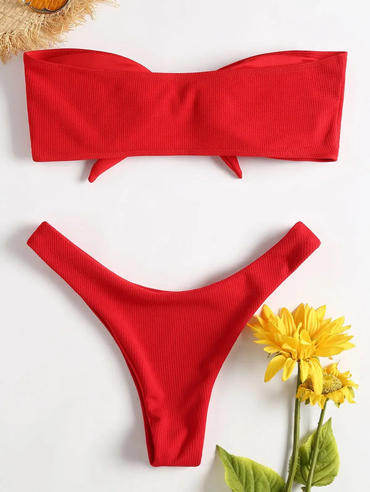 Sexy Bikini Bottoms Women's 2025 Swimsuit Low Waisted Bottom Solid Color Swimwear Thong Beachwear Brazilian Bathing Suit Summer