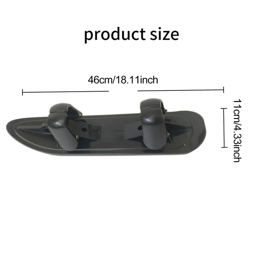 Scooter Ski Sled 2 in 1 Snow Sledge Board Outdoor Winter Snowboards Ski Sled Board for Golf Carts Bike Skiing Attachment