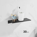 Brushed Gold Metal Bathroom Shelf Wall Storage Rack Washstand Drilling Large Wall Shelf for Storage 30/40/50cm Length Holder