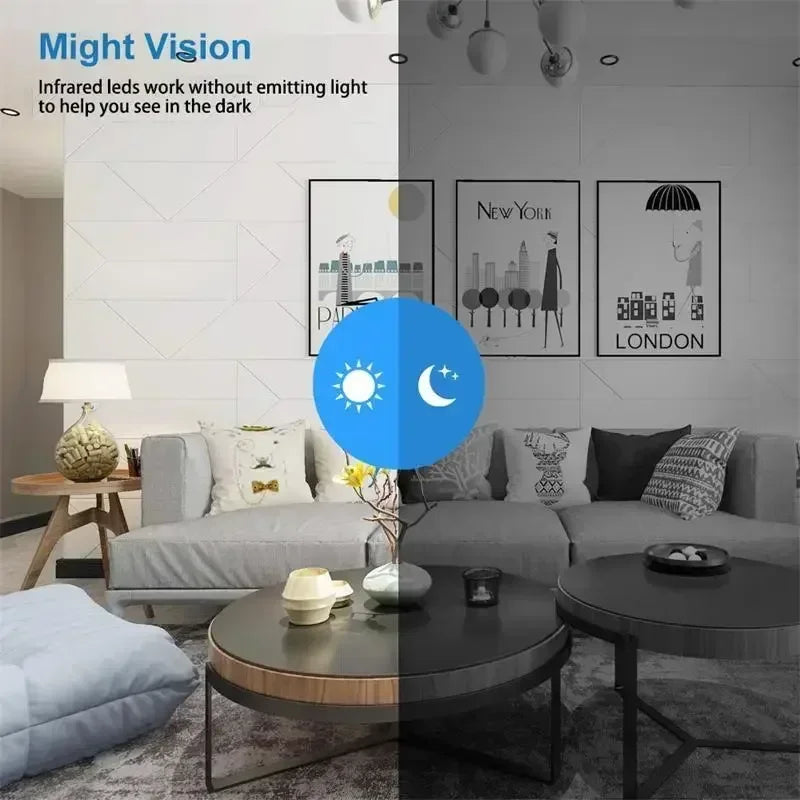 Night Vision Motion Detect Camcorder Mini 4K Camera Wireless Surveillance Security Video Cam Monitor Smart Safe Home No Memory C