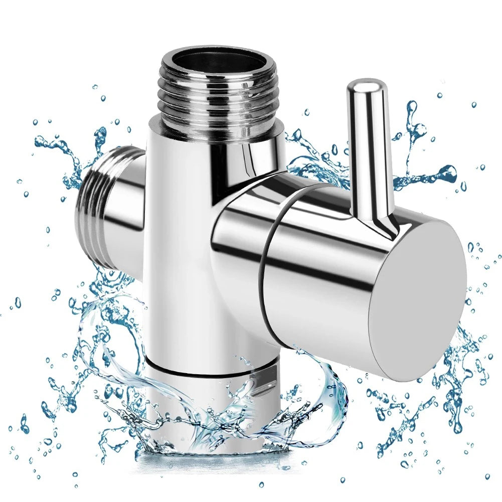 Faucet Adapter 3 Way G1/2 Valve Bathroom Shower Nozzle Diverter Valve Shower Nozzle Switch Adapter Connector Switch Shower Valve