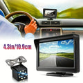 Car Monitor Camera 4.3-inch Display HD Reversing Rearview Camera Car Reversing Kit For Car Pickup Universal