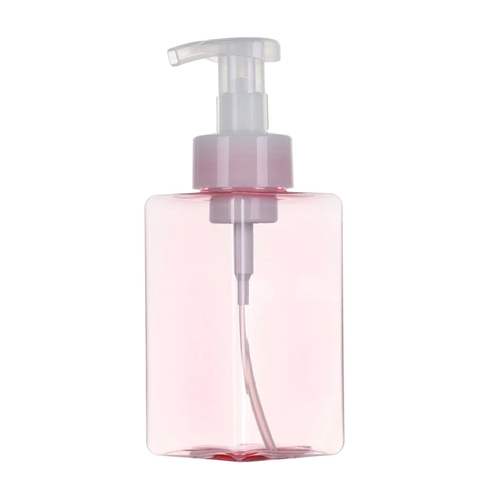 250/450/650ml Soap Dispenser Clear Plastic Foaming Bottle Liquid Pump Container for Hand Sanitizer Shower Gel Shampoo Supplies