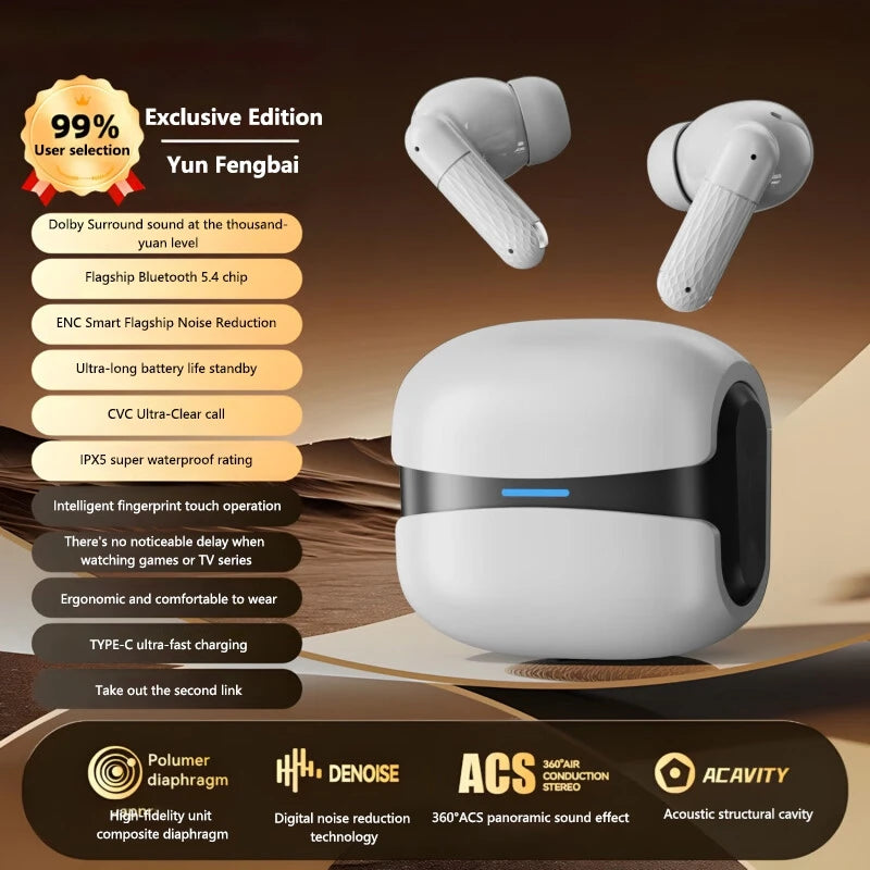 Lenovo New Wireless Earphones Bluetooth Headsets TWS 5.3 Stereo Earbuds Hifi Headphones HD Microphone For Iphone And Android