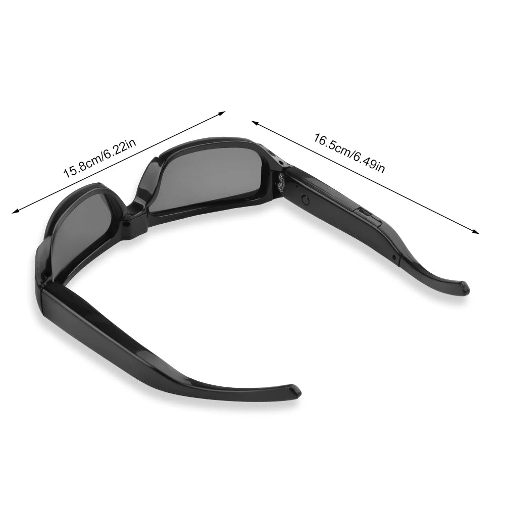 HD 1080P Mini Camcorder Glasses Camera For  For Driving Polarized Sunglasses Sports Camera Driving Cycling Video Recorder