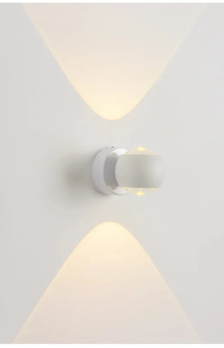 Luxury Art Aluminum Wall Light Glass Decoration Wall Lamp for Living Dining Room Bedroom Corridor Staircase Home Decor Sconce