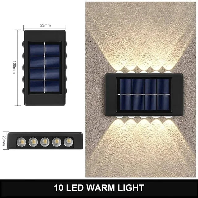 Solar LED Light Outdoor Solar Lighting Lamp Streetlights Exterior Decoration Garland Waterproof Solar Garden Light  Wall Light