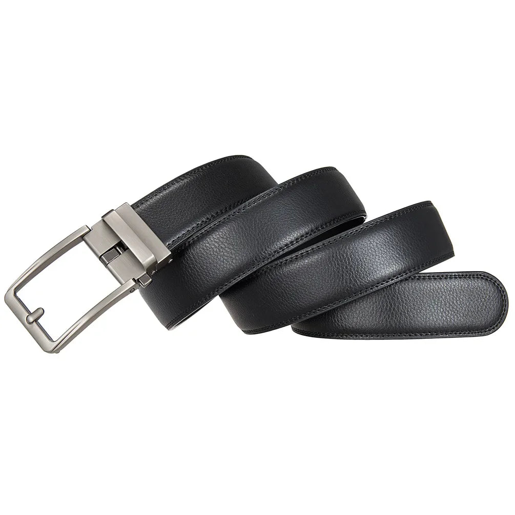 Luxury Designer Click Belts for Men PU Leather Waist strap, Fashion Automatic Buckle Design Belt, Perfect Waistband for Jeans
