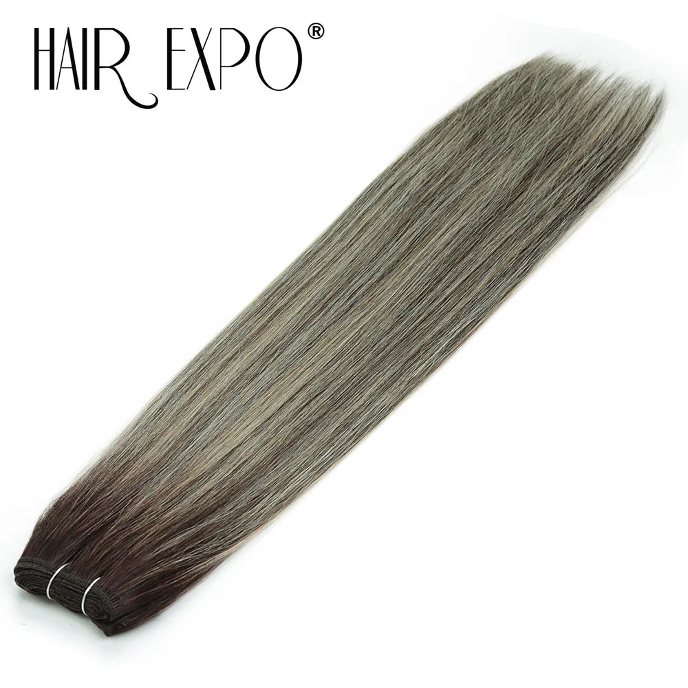 26" Bio Straight Hair Bundles Natural Soft Heat Resistant Fiber Synthetic Fiber Hair Extensions Protein Straight Hair Weave