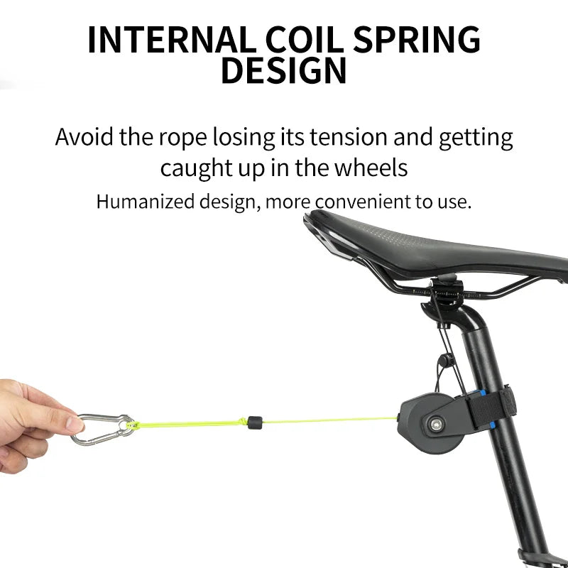 Extendable Bike Trailer - Adult-Accompanied Cycling Elastic Trailer System, TrailerCompatible with Mountain/Road/Electric Bikes,
