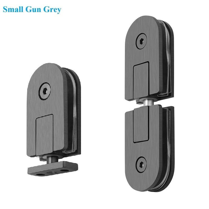 1Pair SUS304 Framless Glass Door Pivot Hinge For Shower Enclosure Commercial Entry Cubicle